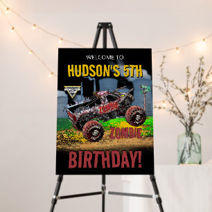 Monster Jam - Zombie Birthday Welcome Foam Board