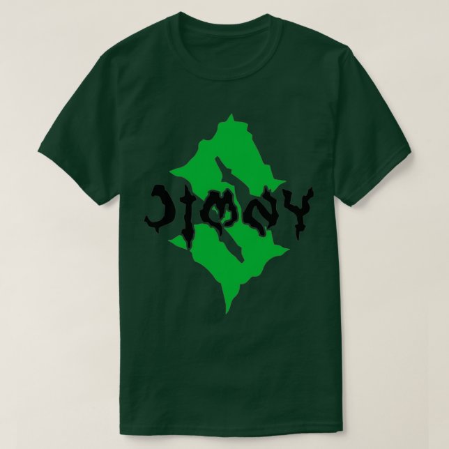 MONSTER JIMNY GREEN BLACK  T-Shirt (Design Front)