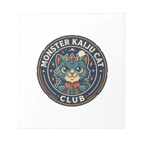 Monster Kaiju Cat Cat Graphic Tee Art - Monster Ka Notepad