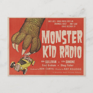 Monster Kid Radio Meets The Giant Gila Monster Postcard
