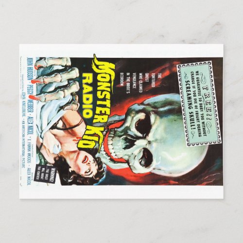 Monster Kid Radio Meets The Screaming Skull Postcard