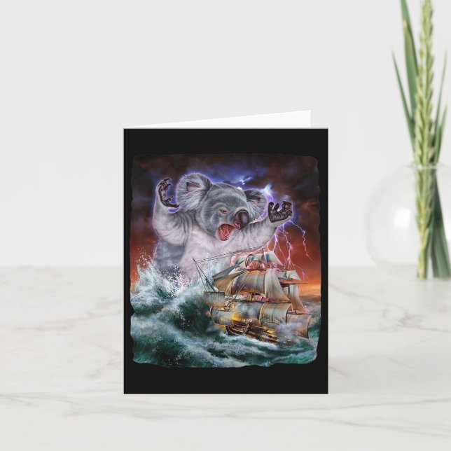 Monster Koala As Kraken Attack A War Ship At High  Card (Front)