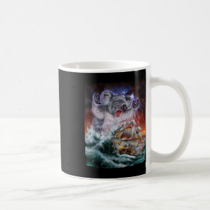 Monster Koala As Kraken Attack A War Ship At High Coffee Mug