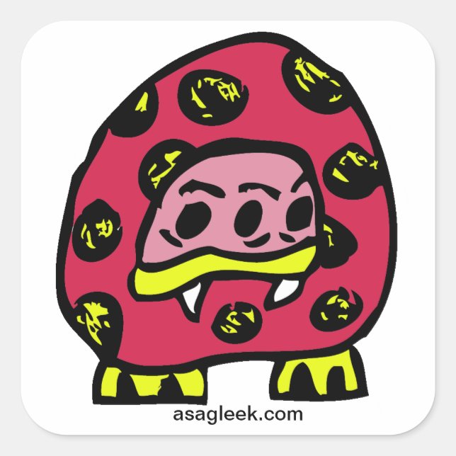 Monster Ladybug Sticker (Front)