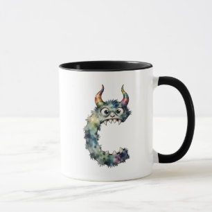 Monster Letter C Mug – Playful Monster Initial Gif