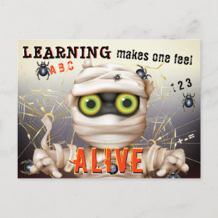 Monster Literacy Kids Educational Postcard