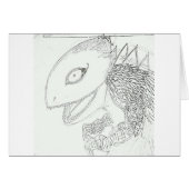 monster lizard cartoon (Front Horizontal)
