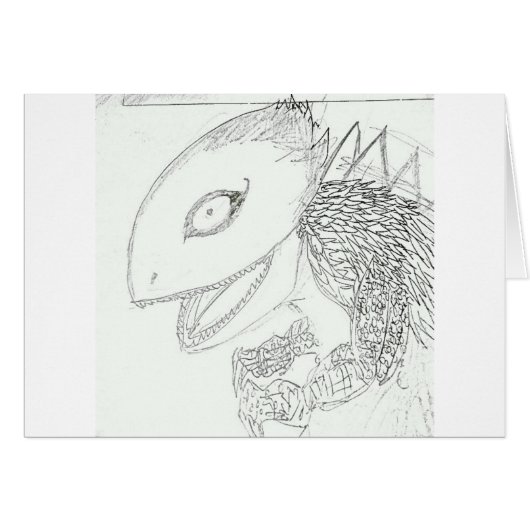 monster lizard cartoon cards (Front Horizontal)