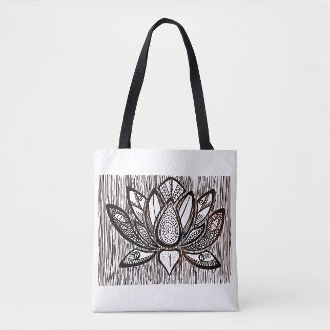 Monster Lotus Tote Bag (Front)