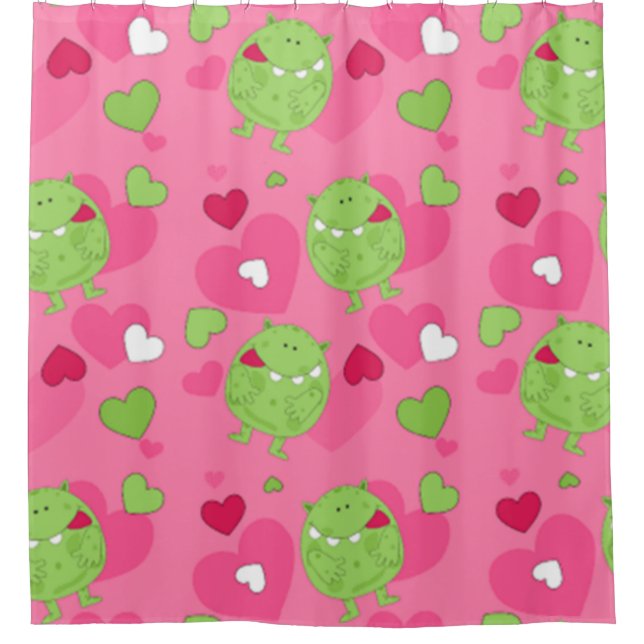 Monster Love Shower Curtain (Front)