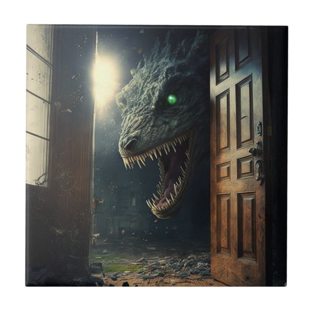 monster lurk ceramic tile (Front)