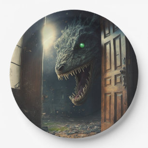 monster lurk paper plates