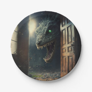 monster lurk paper plates