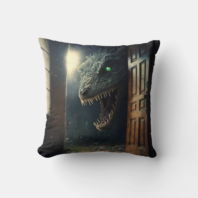 monster lurk throw pillow (Front)