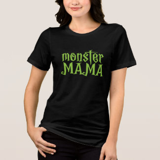 Monster Mama in Green - Halloween Tri-Blend Shirt