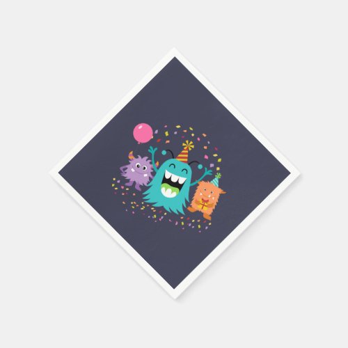 MONSTER MASH BIRTHDAY monster party napkins