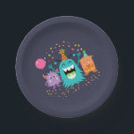 MONSTER MASH BIRTHDAY monster party plates<br><div class="desc">MONSTER MASH BIRTHDAY monster party plates</div>