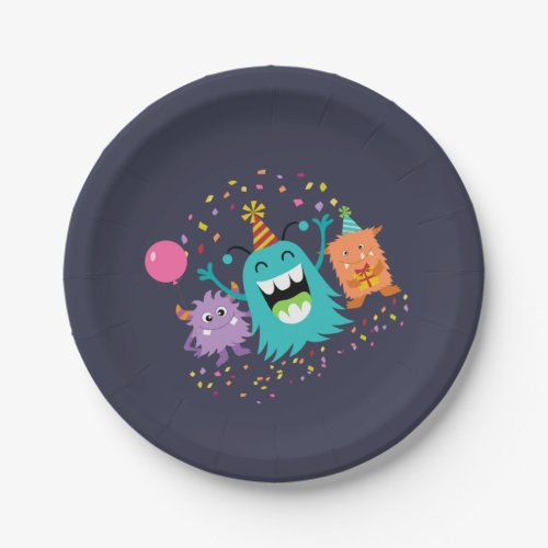 MONSTER MASH BIRTHDAY monster party plates