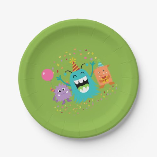 MONSTER MASH BIRTHDAY monster party plates