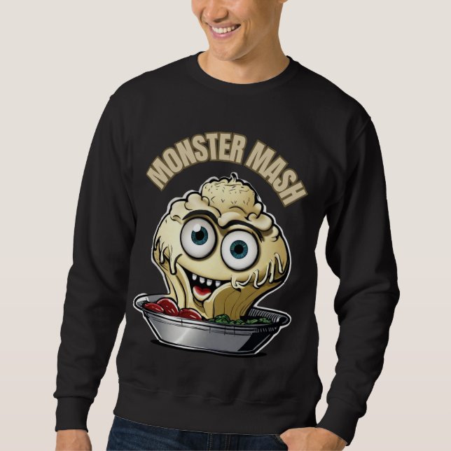 Monster Mash Cute Musical Halloween Sweatshirt (Front)
