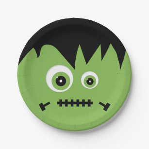 Monster Mash   Frankenstein Halloween Paper Plates