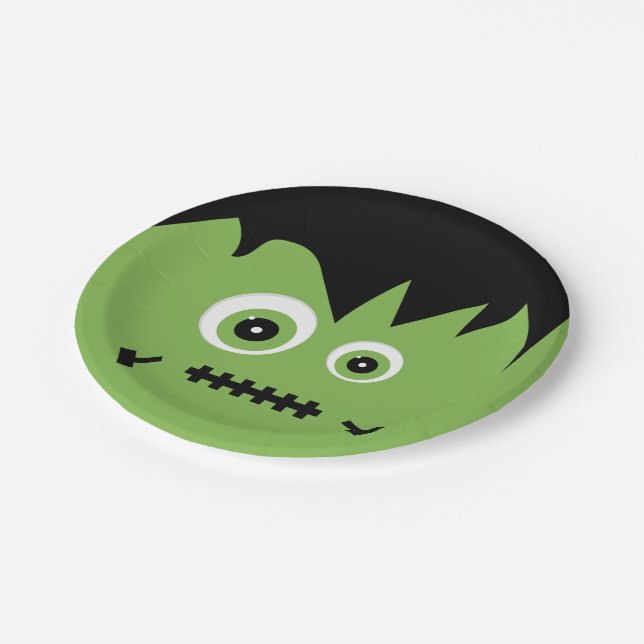 Monster Mash Frankenstein Halloween Paper Plates Zazzle