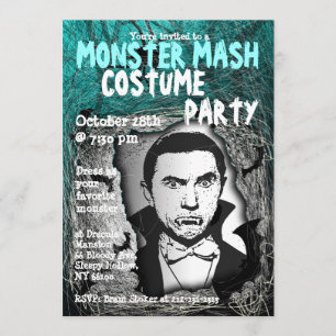 Monster Mash Halloween Costume Party Invitation