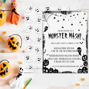 Monster Mash Halloween Costume Party Invitation
