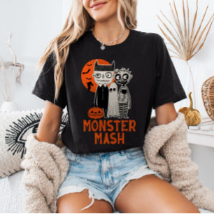 Monster Mash Halloween Creatures Spooky Cute T-Shirt
