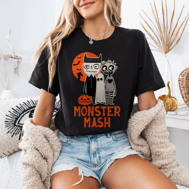 Monster Mash Halloween Creatures Spooky Cute  T-Shirt (Creator Uploaded)
