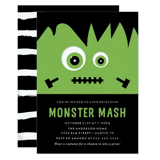 Monster Mash | Halloween Party Invitation | Zazzle.com