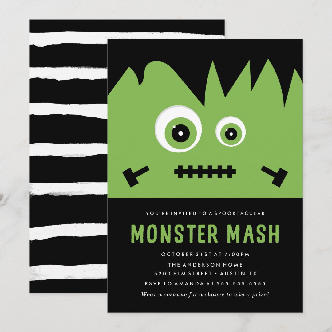 Monster Mash | Halloween Party Invitation | Zazzle