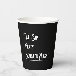 Monster Mash Halloween Party Paper Cups