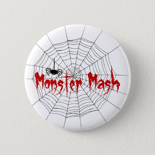 Monster Mash Halloween Pinback Button