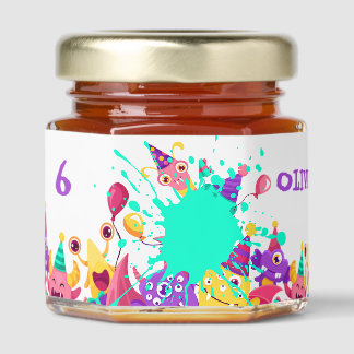 Monster Mash Honey Favors - Kids Party Gift Honey Jar Favors