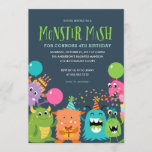 MONSTER MASH KIDS BIRTHDAY PARTY INVITATION invite<br><div class="desc">Your birthday only happens once a year, so let’s celebrate in style. Age doesn’t matter at Blush Paper Co.: you can customize the text on any of our unique party invitations to include any age you want, whether the birthday girl is turning two or thirty-two! Our colorful invitations are sprinkled...</div>