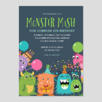 MONSTER MASH KIDS BIRTHDAY PARTY INVITATION invite