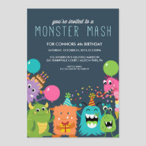 MONSTER MASH KIDS BIRTHDAY PARTY INVITATION invite