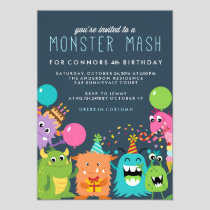 MONSTER MASH KIDS BIRTHDAY PARTY INVITATION invite