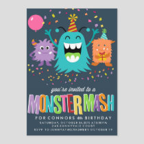 MONSTER MASH KIDS BIRTHDAY PARTY INVITATION invite