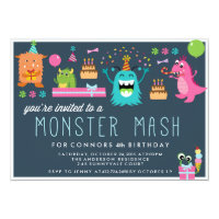 MONSTER MASH KIDS BIRTHDAY PARTY INVITATION invite