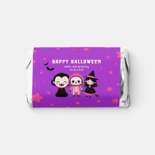 Monster Mash Kids Halloween Birthday Party Purple Hershey's Miniatures
