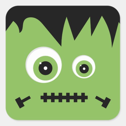 Monster Mash  Monster Halloween Square Sticker