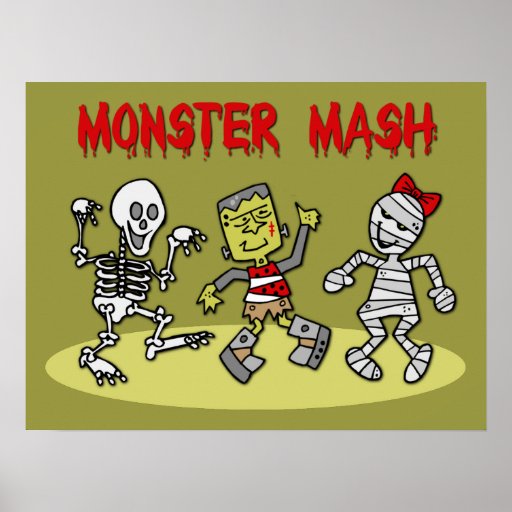 Monster Mash poster | Zazzle