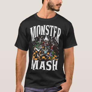 Monster Mash Retro Halloween Funny Monster Spooky T-Shirt