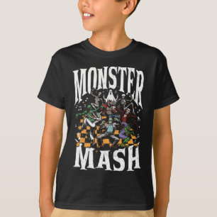 Monster Mash Retro Halloween Funny Monster Spooky T-Shirt