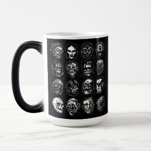 Monster Masks Retro Horror Mug – Vintage Halloween