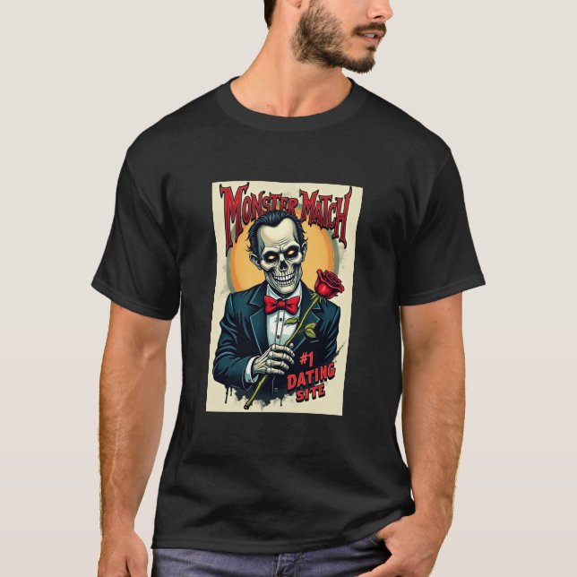 Monster Match Dating Website Zombie Edition T-Shirt (Front)