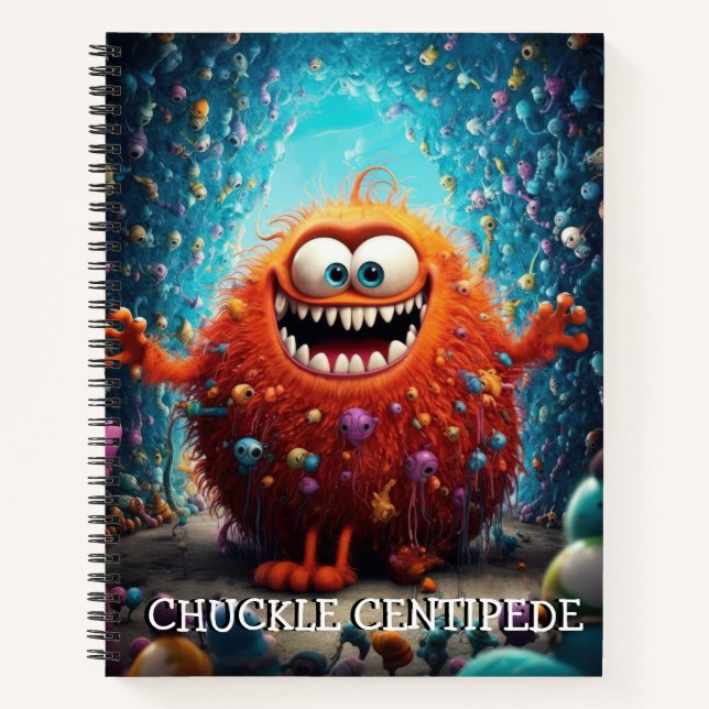 Monster Mayhem...Chuckle Centipede Notebook (Front)