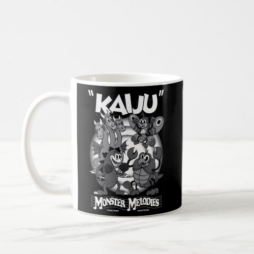 Monster Melodies Cartoon Kaiju Creepy Goth Coffee Mug